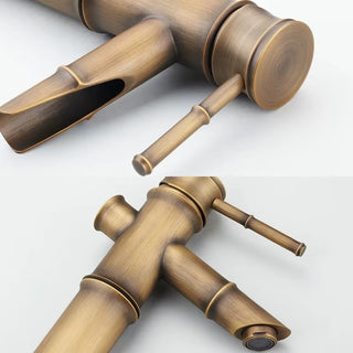 Charon - Brass Bamboo Basin Tap