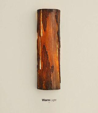 Catalina - Wood Tree Style Resin Outdoor Waterproof Wall Light