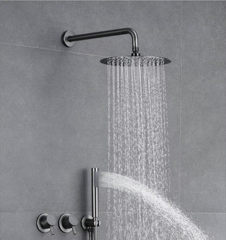 Niobe - Modern Brass Shower Set with Dual Handle Control and Two Functions