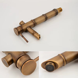 Charon - Brass Bamboo Basin Tap