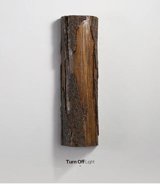 Catalina - Wood Tree Style Resin Outdoor Waterproof Wall Light