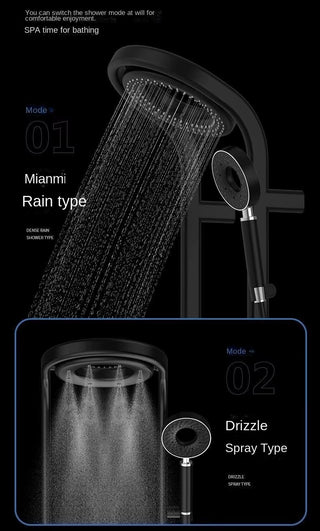 Cosima - Round Head Thermostatic Shower Set Mini Handheld Included