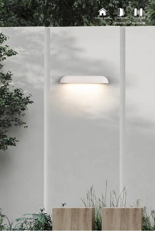 Melodie - LED White Opal Glass IP44 Outdoor Wall Washer Light