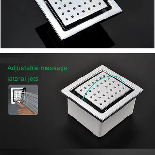 Kaska - Thermostatic Complete Shower System Set with Rough-in-Valve Large flow LED