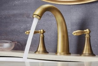 Karon - Antique Double Handle Hot/Cold Mixer Basin Tap