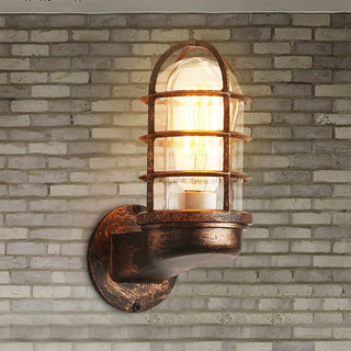 Scarlett - Vintage Industrial Cage Guard Wall Light