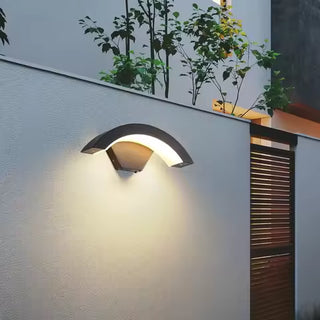 Merrion - Curved Pan Outdoor Wall Light Bar