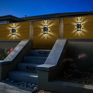 Nelda - Solar Waterproof  Courtyard Projection  Up/Down Wall Light