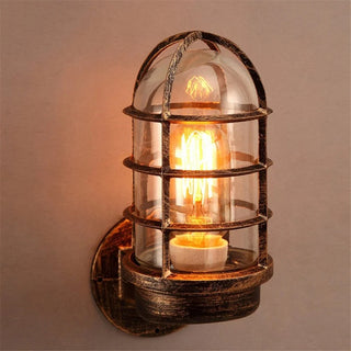 Scarlett - Vintage Industrial Cage Guard Wall Light