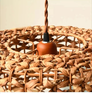 Bray - Round Handmade Rattan Wicker Hanging Ceiling Light