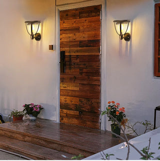 Romnie - Solar Panel Wall Sconce Outdoor  LED Wall  Lamp