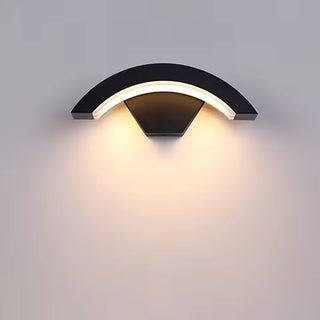 Merrion - Curved Pan Outdoor Wall Light Bar