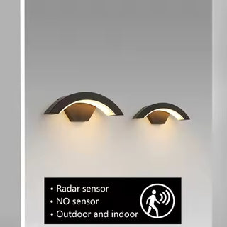 Merrion - Curved Pan Outdoor Wall Light Bar