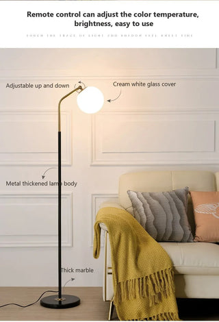 Jeanette - Modern Glass Orb Table Lamp