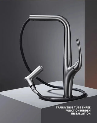 Gilles - Pull Out Modern Water Filter Crane Single Handle Mixer Kitchen Tap
