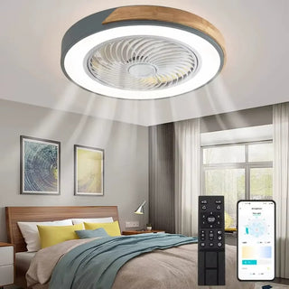Kitara - LED Round Nordic Modern Smart Ceiling Fan with LED Light