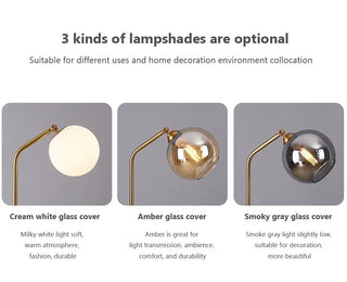 Jeanette - Modern Glass Orb Table Lamp