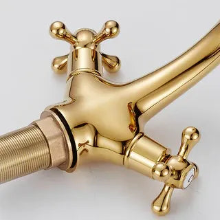 Haydee - Vintage Dual Handle Hot/Cold Mixer Basin Tap