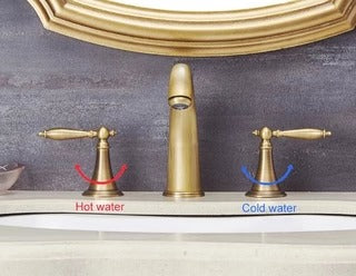 Karon - Antique Double Handle Hot/Cold Mixer Basin Tap