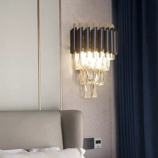 Lacey - Crystal Tiered Modern Glass Wall Light Chandelier
