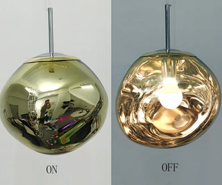 Zofia - Modern Hanging Round Coloured Glass Hanging Pendant Ceiling Light
