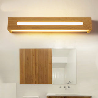 Gisselle - Solid Wood Sconce Bathroom Makeup Mirror Wall Lights